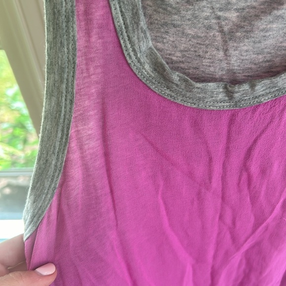 🌿Splendid girls causal pink tank dress with grey accents, size 12🌿 - Picture 2 of 5
